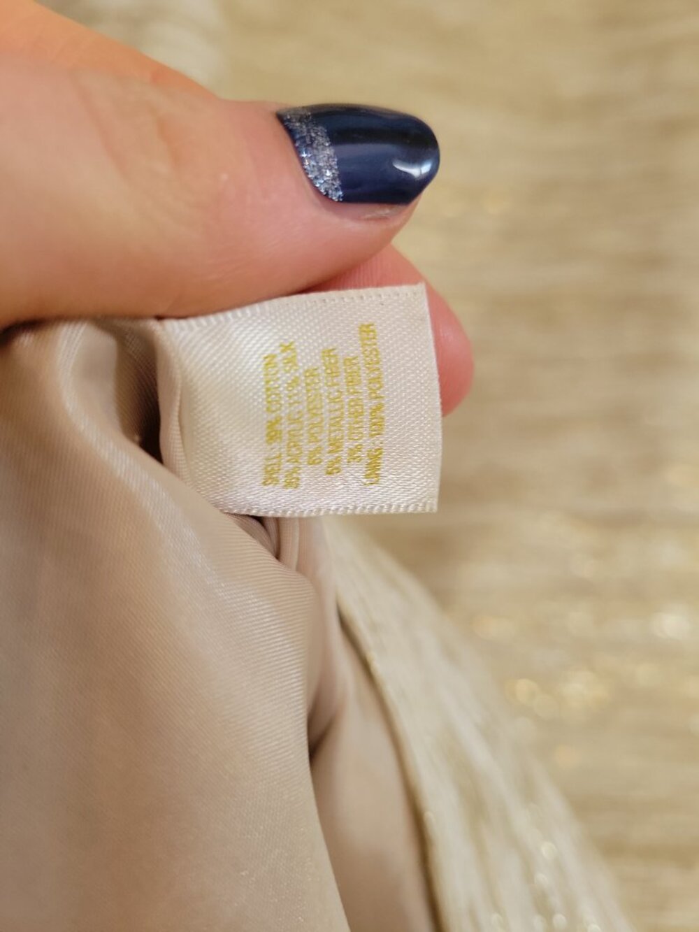 Kate Spade Lucille Gold Metallic Ruffle Shift Dress Women's Size 4/6 - Picture 11 of 13